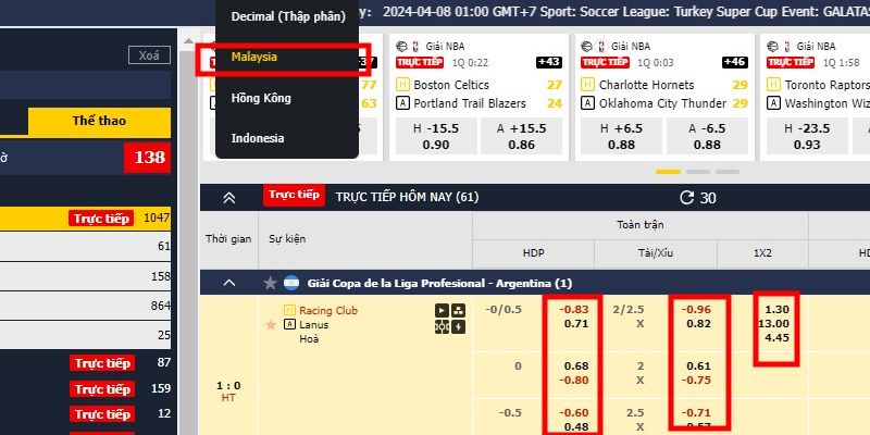 Tỷ lệ Decimal thường được viết tắt là DEC